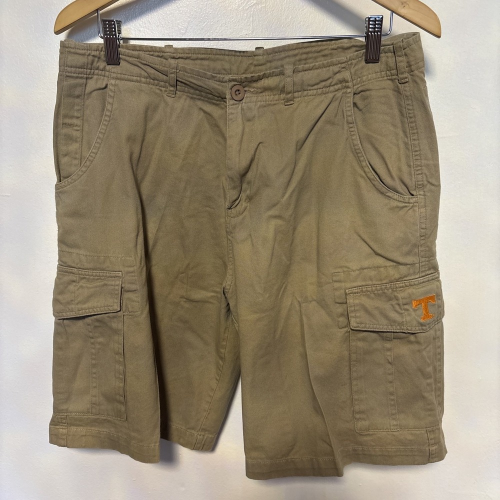 J-America Syracuse Orange Cargo Shorts Mens Size Medium‎ Khaki Cotton Tennessee